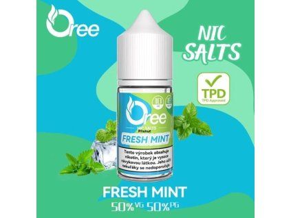 liquid oree salt fresh mint cerstva mata 10ml 18mg