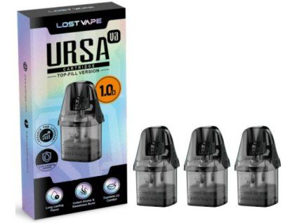 lost vape ursa pod v3 cartridge 1ohm 2ml 3pack
