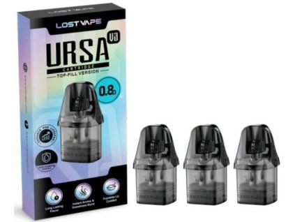 lost vape ursa pod v3 cartridge 08ohm 2ml 3pack