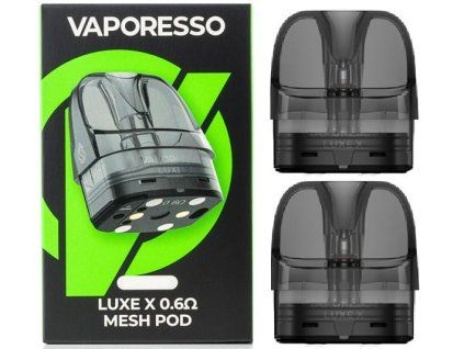 vaporesso luxe x mesh pod cartridge 06ohm 2ml 2pack