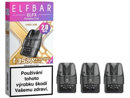 elf bar elfx cartridge v20 06ohm 2ml 3pack