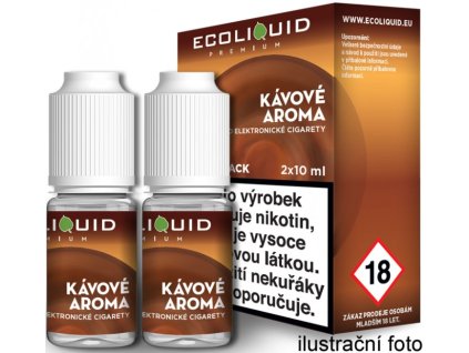 Liquid Ecoliquid Premium 2Pack Coffee 2x10ml - 0mg