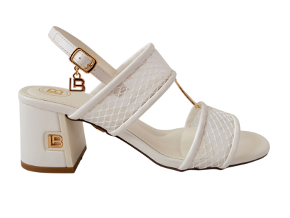 Bílé sandály Laura Biagiotti Net White