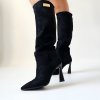 Čižmy Laura Biagiotti Black Micro (Veľkosť 38)