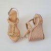 Sandále na klíne Laura Biagiotti KL Beige (Veľkosť 35)