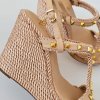 Sandále na klíne Laura Biagiotti KL Beige (Veľkosť 35)