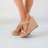 Sandále na klíne Laura Biagiotti KL Beige (Veľkosť 35)