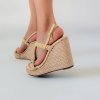 Sandále na klíne Laura Biagiotti KL Beige (Veľkosť 35)