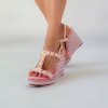 Sandále na klíne Laura Biagiotti KL Pink (Veľkosť 37)