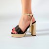 Sandále na platforme Laura Biagiotti Logato Brown (Veľkosť 37)