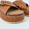 Šľapky na platforme Laura Biagiotti LG Cognac (Veľkosť 35)