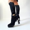 Čižmy Laura Biagiotti PT Micro Black (Veľkosť 38)