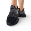 Černé chunky tenisky Laura Biagiotti Strass Black