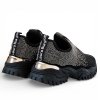 Černé chunky tenisky Laura Biagiotti Strass Black