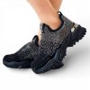 Černé chunky tenisky Laura Biagiotti Strass Black