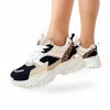 Chunky tenisky Laura Biagiotti Nubuk Black Gold