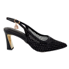 Černé slingback lodičky Laura Biagiotti Strass Black