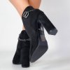 Členkové čižmy Laura Biagiotti Micro Black (Veľkosť 37)