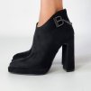 Členkové čižmy Laura Biagiotti Micro Black (Veľkosť 37)
