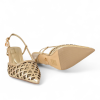 Zlaté slingback lodičky Laura Biagiotti podrážka