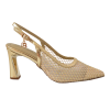 Zlaté slingback lodičky Laura Biagiotti Strass