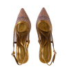 Měděné slingback lodičky Laura Biagiotti Strass shora