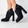 Členkové čižmy Laura Biagiotti Micro Black (Veľkosť 37)