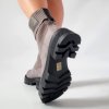 Členkové čižmy Laura Biagiotti Micro Grey Black (Veľkosť 37)