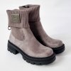 Členkové čižmy Laura Biagiotti Micro Grey Black (Veľkosť 37)