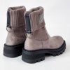Členkové čižmy Laura Biagiotti Micro Grey Black (Veľkosť 37)