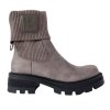 Členkové čižmy Laura Biagiotti Micro Grey Black (Veľkosť 37)
