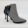 Členkové čižmy Laura Biagiotti Textile Black (Veľkosť 37)