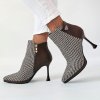 Členkové čižmy Laura Biagiotti Textile Brown (Veľkosť 37)
