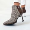 Členkové čižmy Laura Biagiotti Textile Brown (Veľkosť 37)