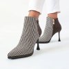 Členkové čižmy Laura Biagiotti Textile Brown (Veľkosť 37)