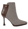 Členkové čižmy Laura Biagiotti Textile Brown (Veľkosť 37)