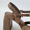 Hnedé sandále Laura Biagiotti PR Calf (Veľkosť 35)