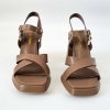 Hnedé sandále Laura Biagiotti PR Calf (Veľkosť 35)