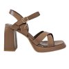 Hnedé sandále Laura Biagiotti PR Calf (Veľkosť 35)