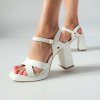 Biele sandále Laura Biagiotti PR Calf (Veľkosť 35)