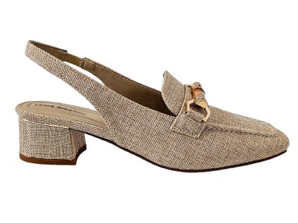 Dámske slingback lodičky Laura Biagiotti Textile Sand