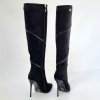 Čižmy Laura Biagiotti Micro Black Gliter