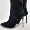 Čižmy Laura Biagiotti Micro Black Gliter
