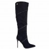 Čižmy Laura Biagiotti Micro Black Gliter