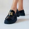 Mokasíny Laura Biagiotti Patent Black