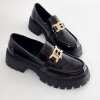 Mokasíny Laura Biagiotti Patent Black