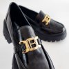 Mokasíny Laura Biagiotti Patent Black