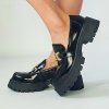 Mokasíny Laura Biagiotti Patent Black