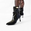 Členkové čižmy Laura Biagiotti WK Patent Black