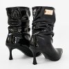 Členkové čižmy Laura Biagiotti WK Patent Black